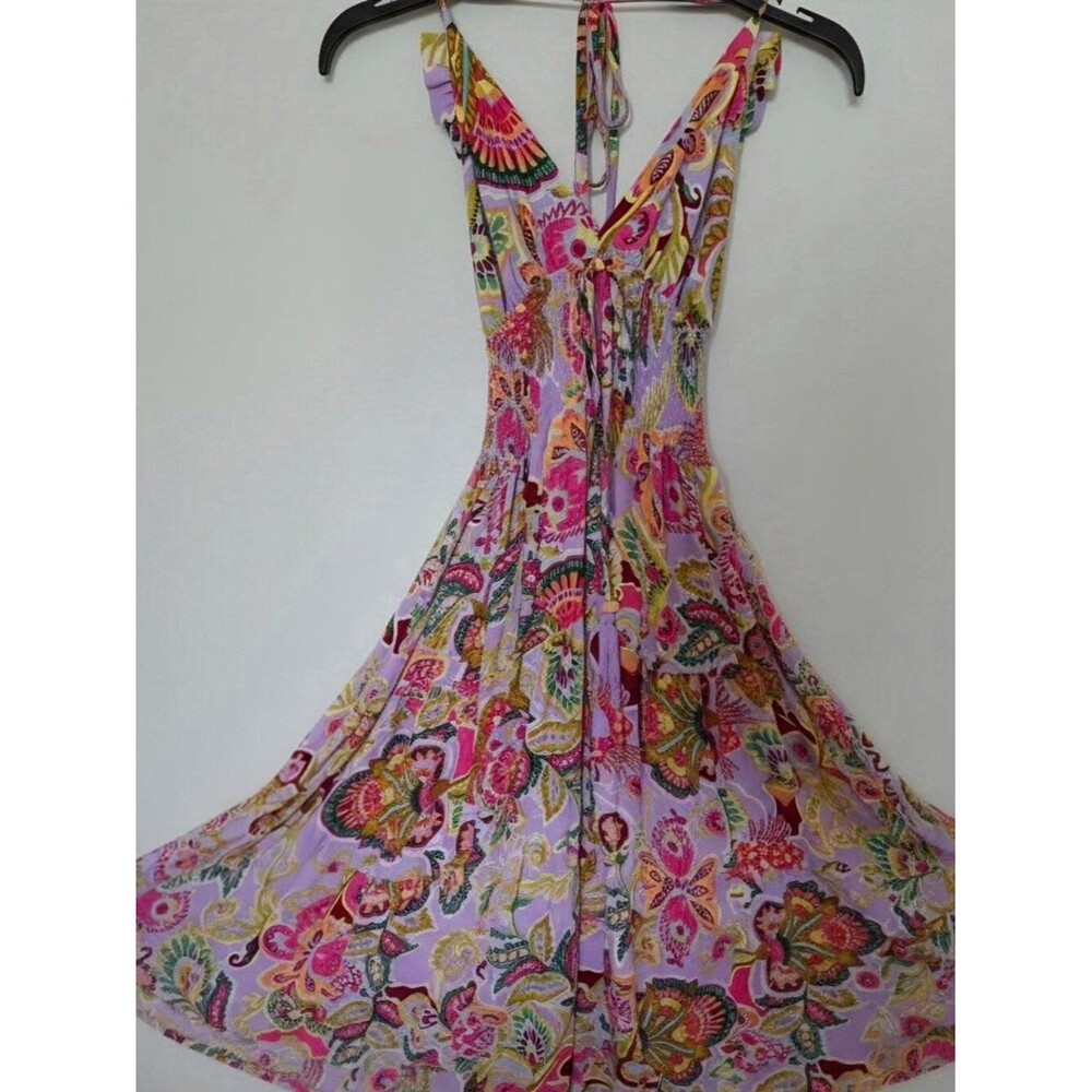 NWT Boho Chelsea & Violet Lavender Paisley Maxi Sundress | Junior's XS